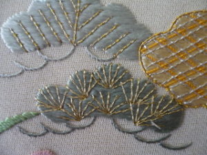 日本刺繍　飾り縫い４